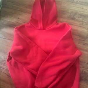 SHEIN Red Hoodie Sweater